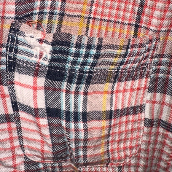 Abercrombie & Fitch plaid button up top y2k soft casual comfy plaid - Picture 2 of 5